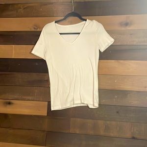 Simple white tee